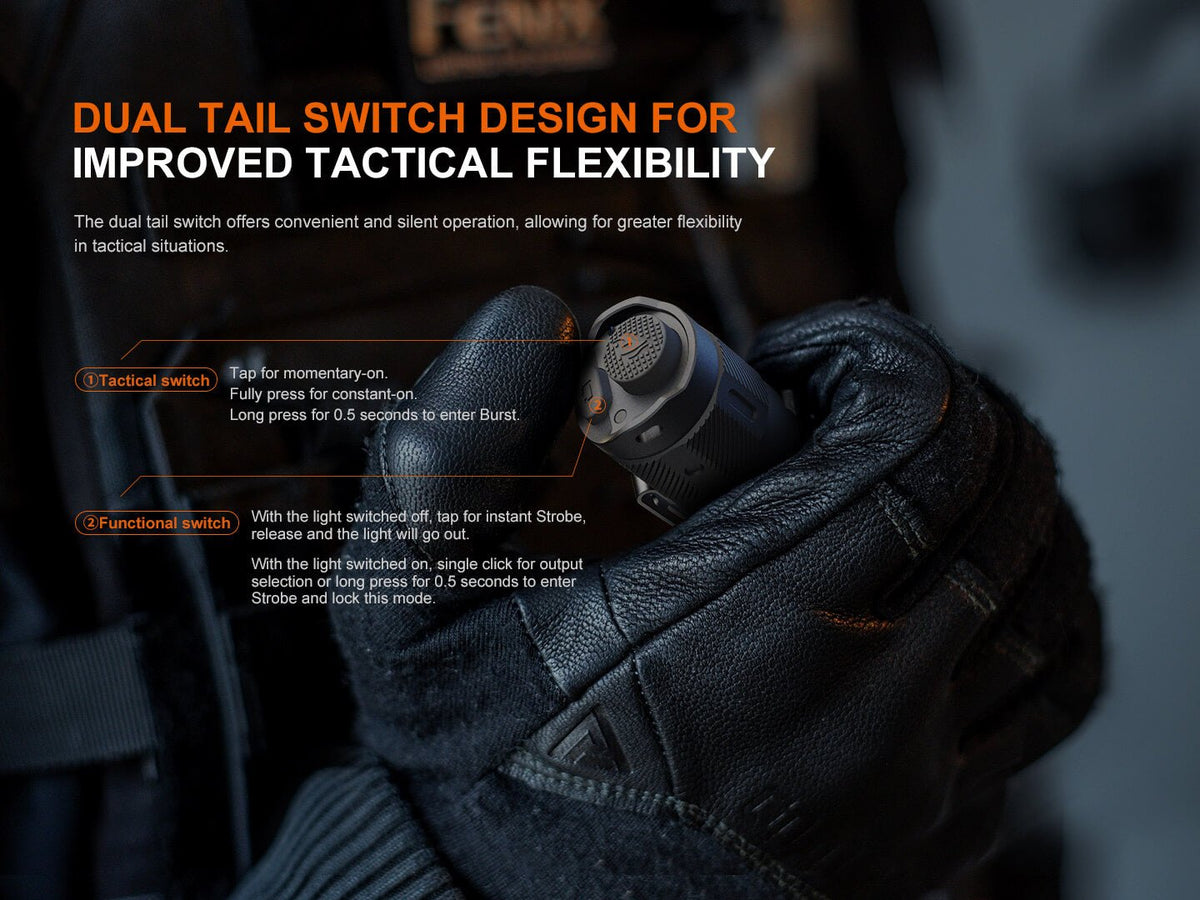 Fenix TK17 Dual Switch Tactical Flashlight - Get Tight Gear