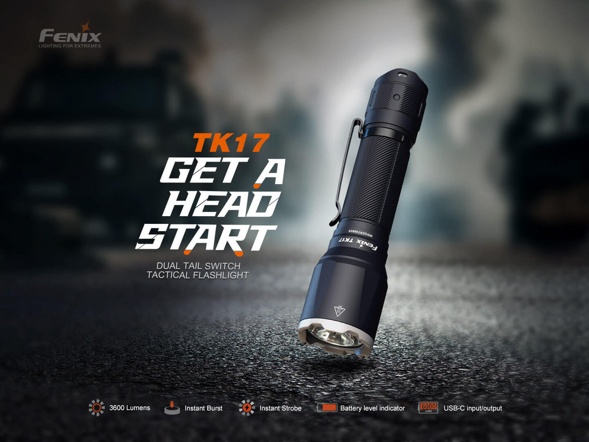 Fenix TK17 Dual Switch Tactical Flashlight - Get Tight Gear