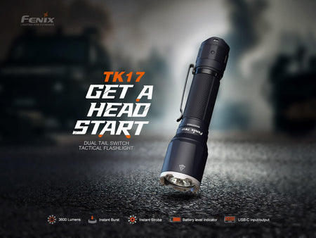 Fenix TK17 Dual Switch Tactical Flashlight - Get Tight Gear