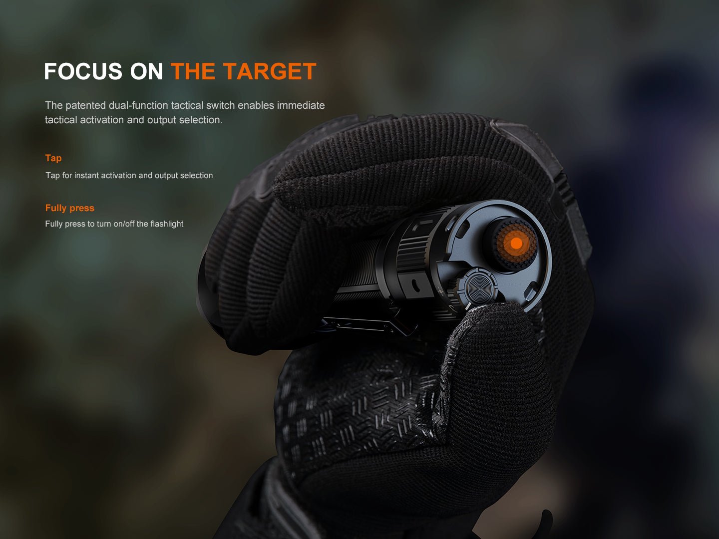 Fenix TK22R Rechargeable Tactical & Duty Flashlight - Get Tight Gear