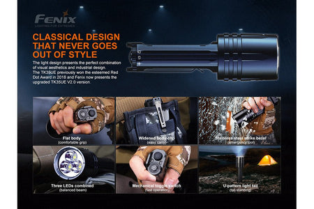 Fenix TK35UE V2.0 Flashlight - 5000 Lumens - Get Tight Gear