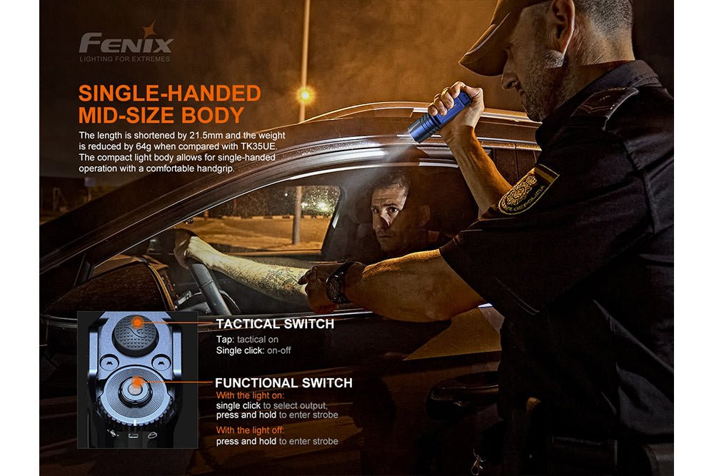 Fenix TK35UE V2.0 Flashlight - 5000 Lumens - Get Tight Gear