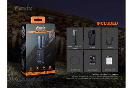 Fenix TK35UE V2.0 Flashlight - 5000 Lumens - Get Tight Gear