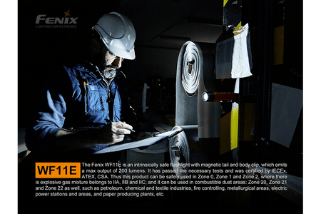 Fenix WF11E Intrinsically Safe Flashlight - Get Tight Gear