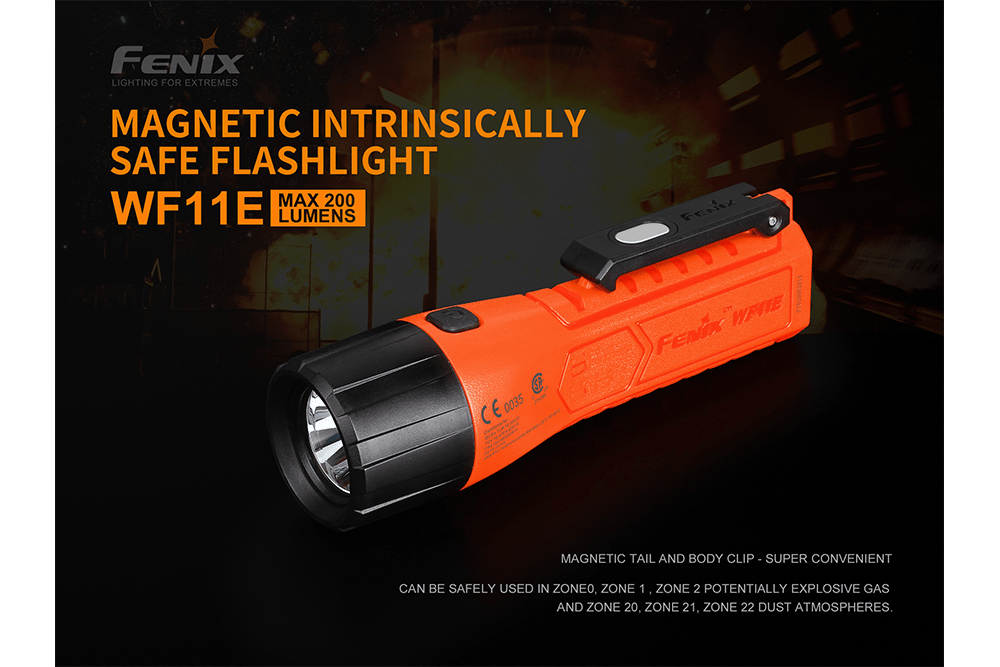 Fenix WF11E Intrinsically Safe Flashlight - Get Tight Gear