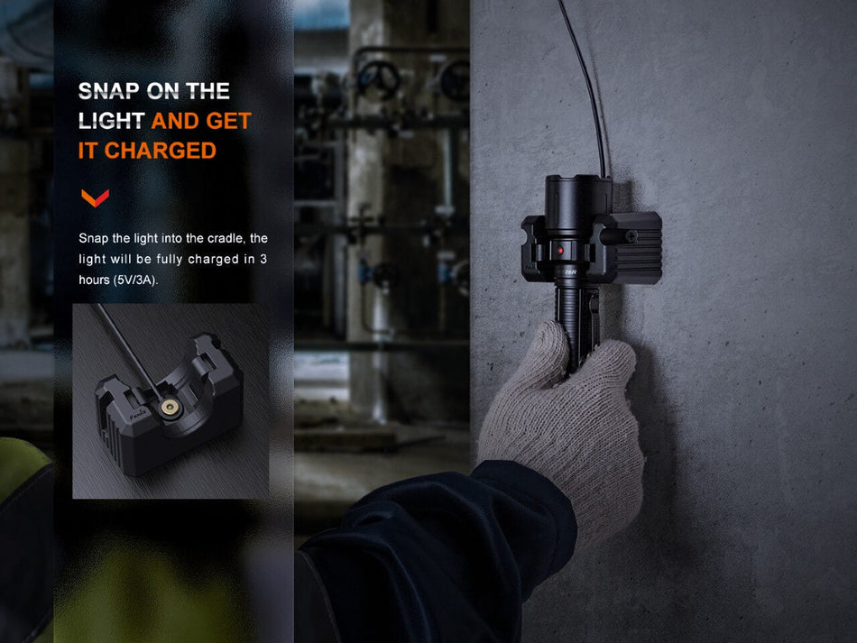 Fenix WF26R Cradle Charging LED Work Flashlight - Get Tight Gear