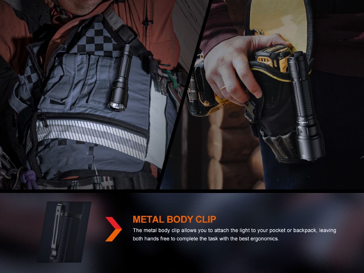 Fenix WF26R Cradle Charging LED Work Flashlight - Get Tight Gear