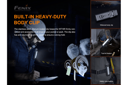 Fenix WT16R Rechargeable Work Light - Get Tight Gear