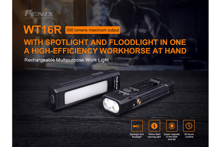 Fenix WT16R Rechargeable Work Light - Get Tight Gear