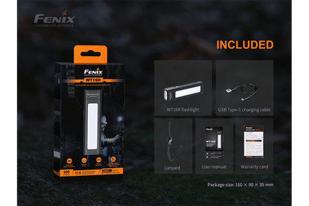 Fenix WT16R Rechargeable Work Light - Get Tight Gear