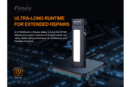 Fenix WT16R Rechargeable Work Light - Get Tight Gear