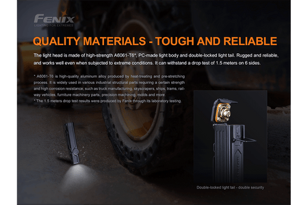 Fenix WT25R Adjustable Head LED Flashlight - 1000 Lumens - Get Tight Gear