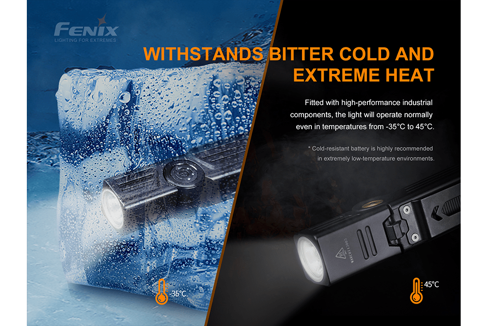 Fenix WT25R Adjustable Head LED Flashlight - 1000 Lumens - Get Tight Gear