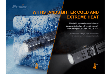 Fenix WT25R Adjustable Head LED Flashlight - 1000 Lumens - Get Tight Gear