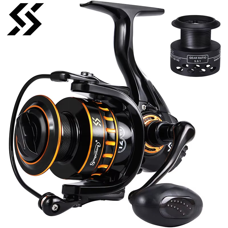 1000-5000 Spinning Fishing Reel Ultralight Metal Frame Fishing Reel Saltwater Freshwater High Speed Fishing Reel