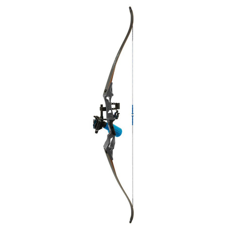 Fin Finder Bank Runner Bowfishing Recurve Package with Winch Pro Bowfishing Reel Black 35 lbs. RH - Get Tight Gear