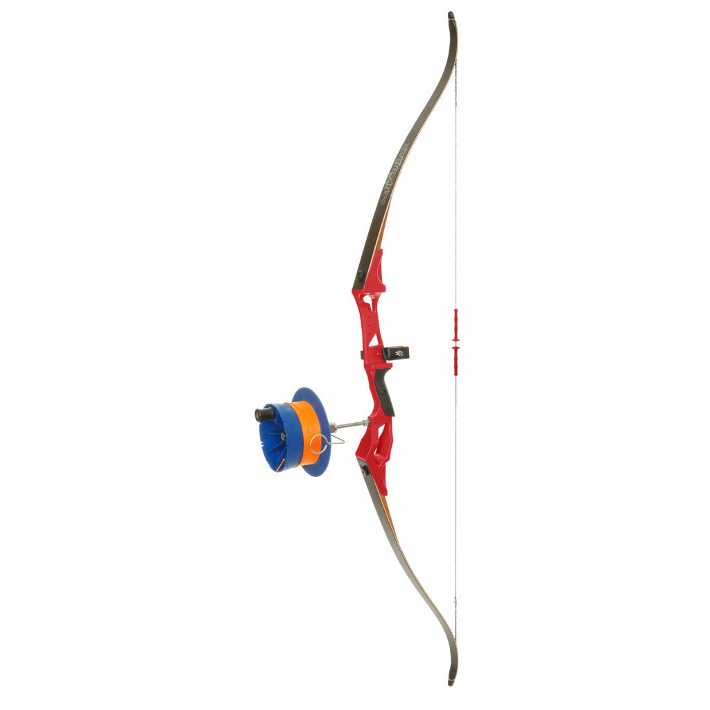 Fin Finder Bank Runner Recurve Package Red with Sidewinder Reel RH - Get Tight Gear