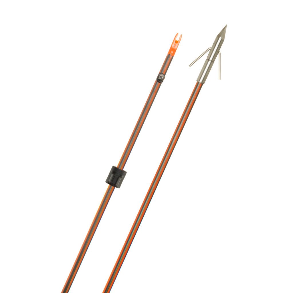 Fin Finder Hydro Carbon IL Bowfishing Arrow with Big Head Pro Point - Get Tight Gear