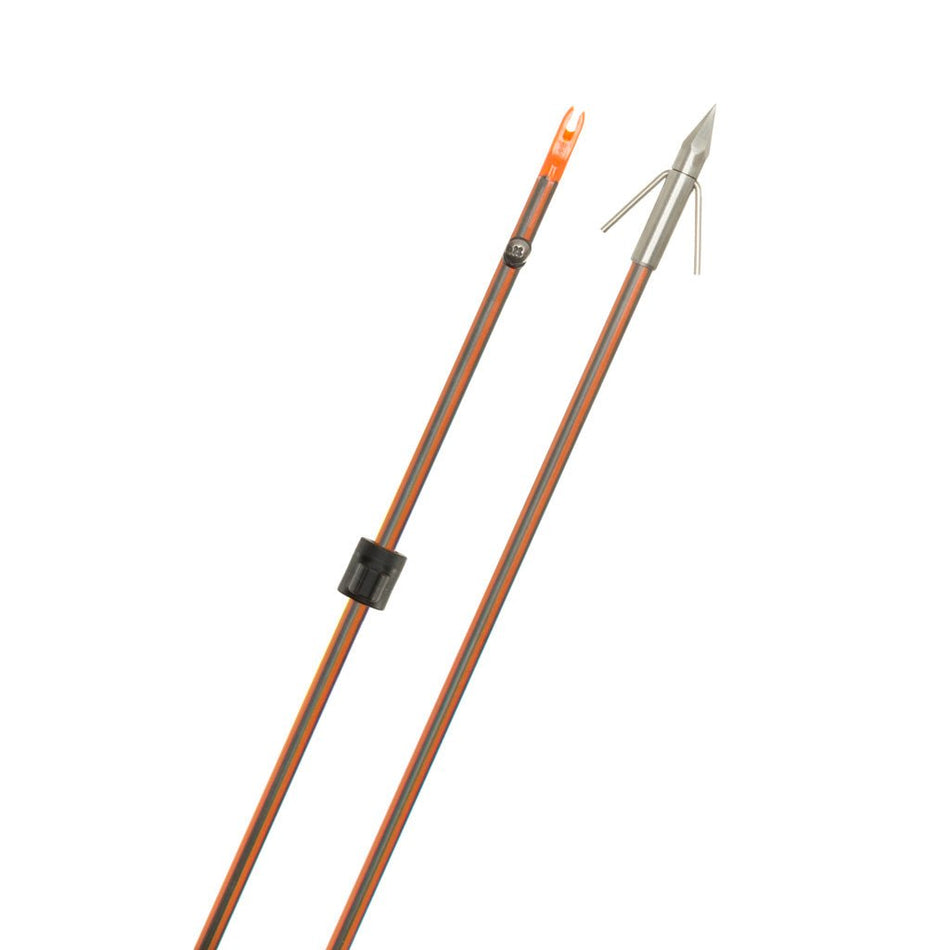 Fin Finder Hydro Carbon IL Bowfishing Arrow withBig Head Point - Get Tight Gear