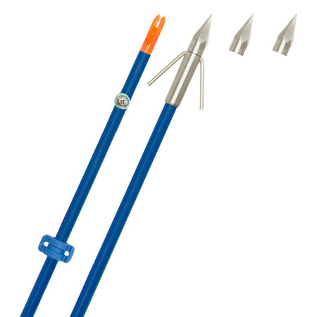 Fin Finder Raider Pro Bowfishing Arrow Blue with Bighead Point - Get Tight Gear