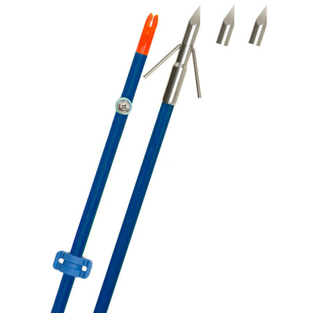 Fin Finder Raider Pro Bowfishing Arrow Blue with Riptide Point - Get Tight Gear