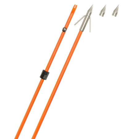 Fin Finder Raider Pro Bowfishing Arrow Orange with Big Head Point - Get Tight Gear