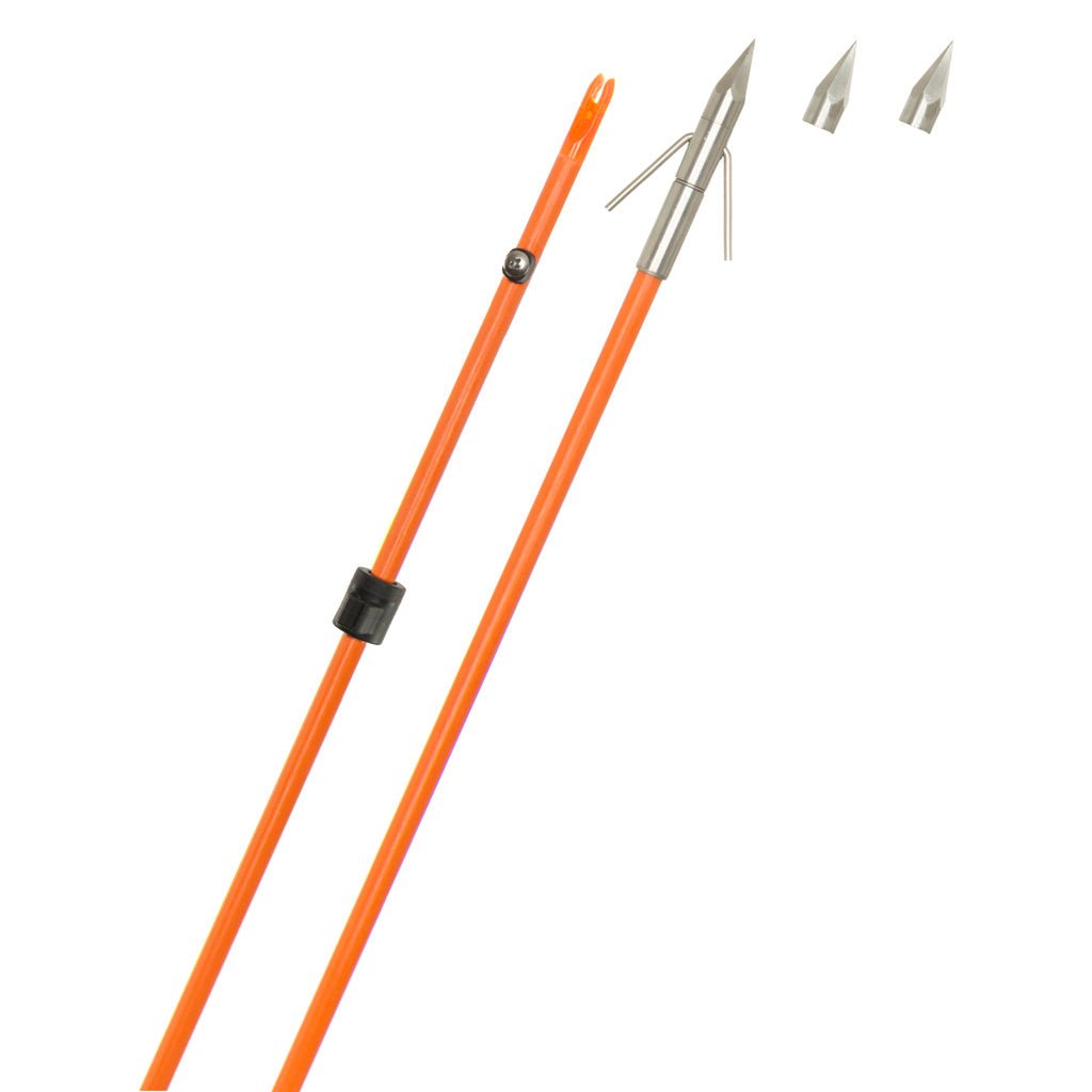 Fin Finder Raider Pro Bowfishing Arrow Orange with Big Head Pro Point - Get Tight Gear