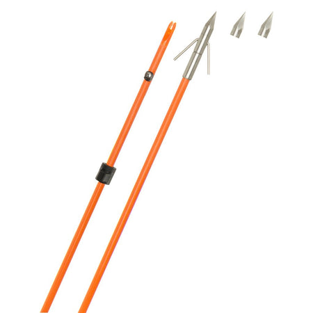 Fin Finder Raider Pro Bowfishing Arrow Orange with Big Head Pro Point - Get Tight Gear