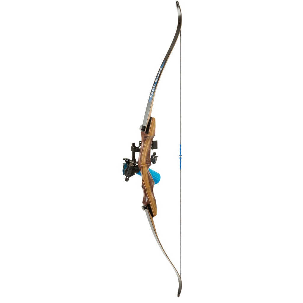 Fin Finder Sand Shark Recurve Package with Winch Pro Bowfishing Reel 62in. 35 lbs. RH - Get Tight Gear