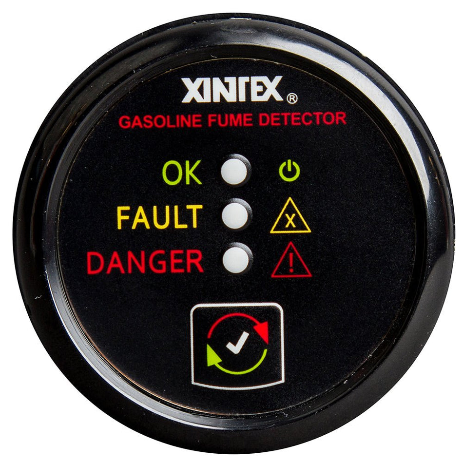 Fireboy - Xintex Gasoline Fume Detector - Black Bezel - 12/24V - Get Tight Gear