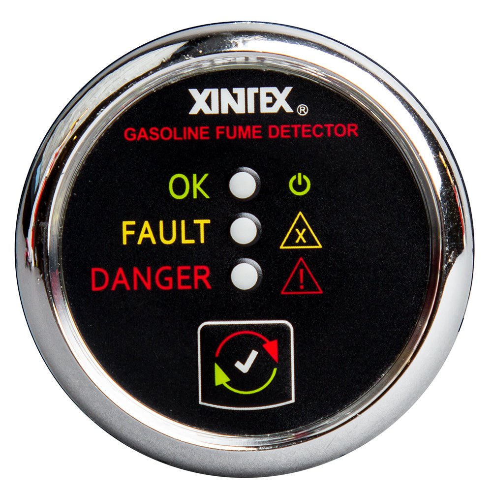 Fireboy - Xintex Gasoline Fume Detector - Chrome Bezel - 12/24V - Get Tight Gear