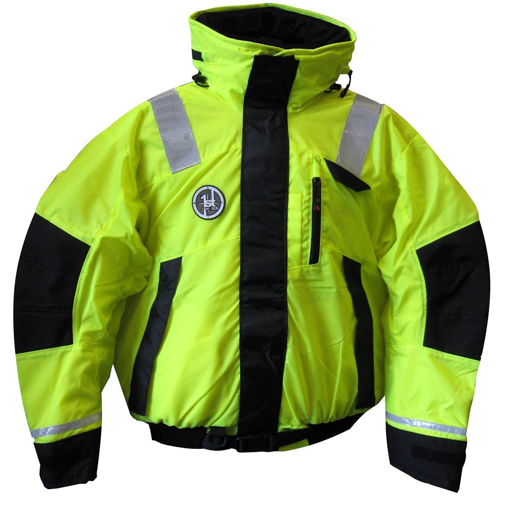 First Watch AB - 1100 Flotation Bomber Jacket - Hi - Vis Yellow/Black - Medium - Get Tight Gear