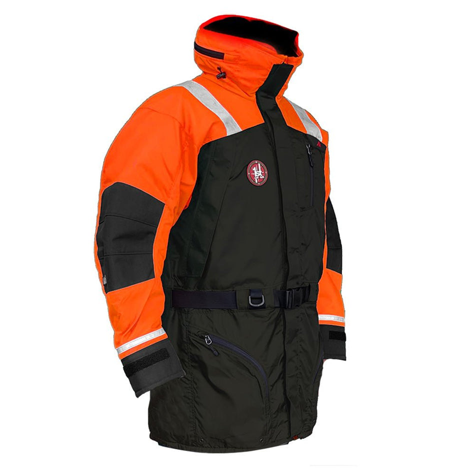 First Watch AC - 1100 Flotation Coat - Hi - Vis Orange/Black - Small - Get Tight Gear
