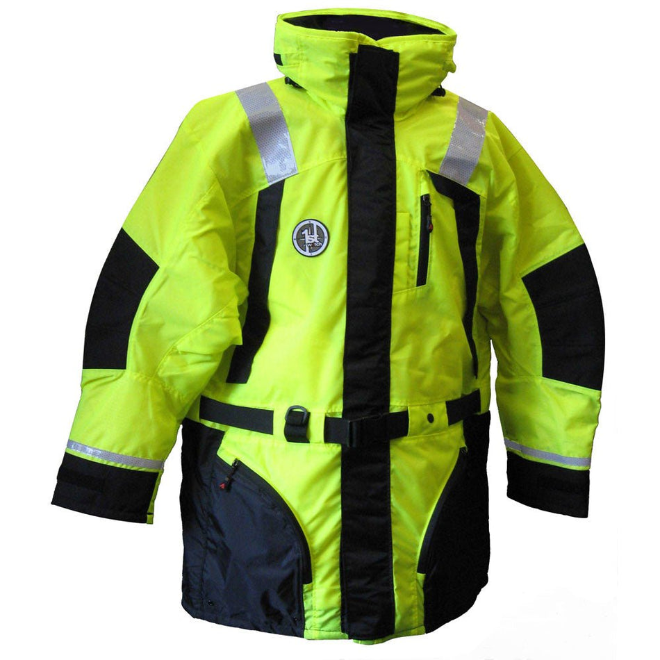 First Watch AC - 1100 Flotation Coat - Hi - Vis Yellow - Medium - Get Tight Gear