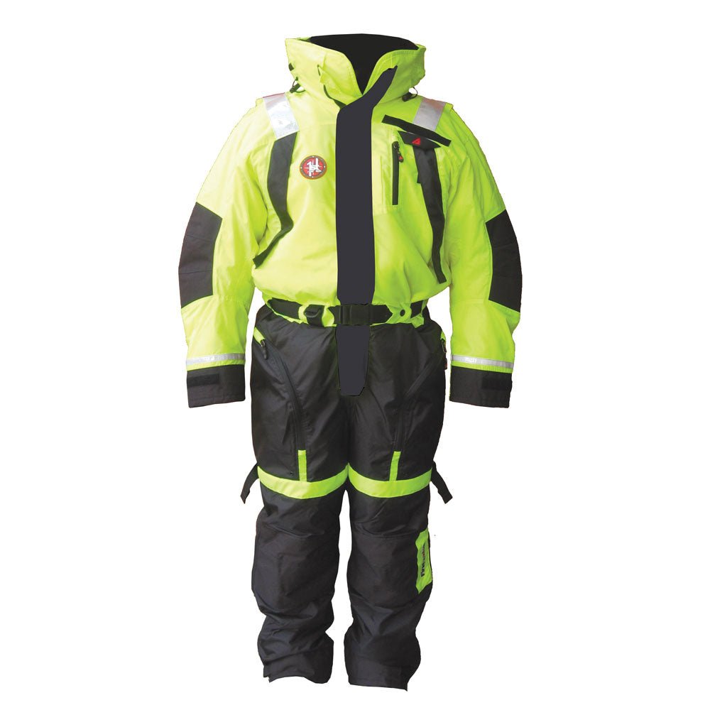 First Watch AS - 1100 Flotation Suit - Hi - Vis Yellow - Small - Get Tight Gear