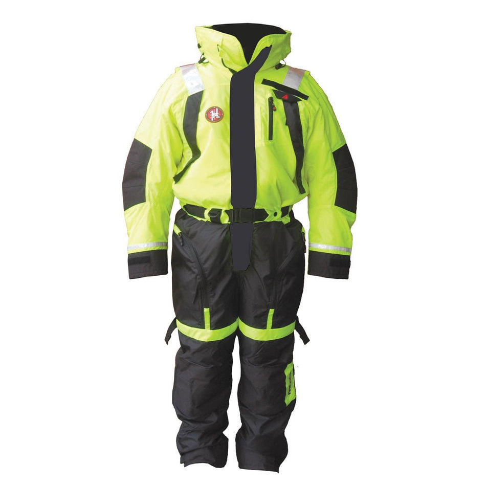 First Watch AS - 1100 Flotation Suit - Hi - Vis Yellow - XL - Get Tight Gear