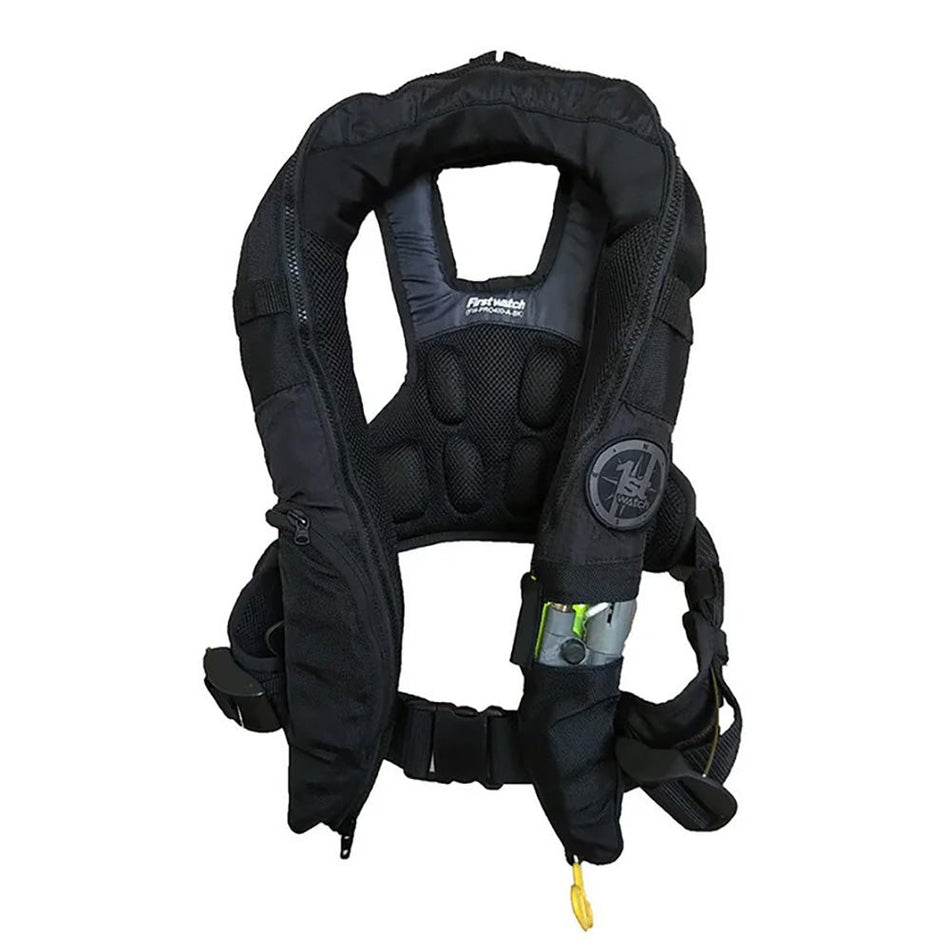 First Watch Auto/Manual Convertible 38G Inflatable PFD - Black - Get Tight Gear