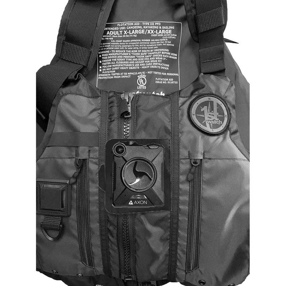 First Watch AV - 1000 Kayak Style Duty PFD - Black - M/L - Get Tight Gear