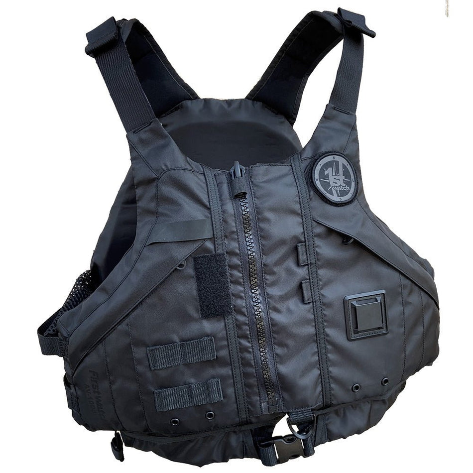 First Watch AV - 1000 Kayak Style Duty PFD - Black - XS/S - Get Tight Gear