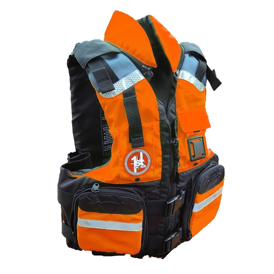 First Watch AV - 800 4 Pocket Vest Hi - Vis - Orange/Black - L/XL - Get Tight Gear