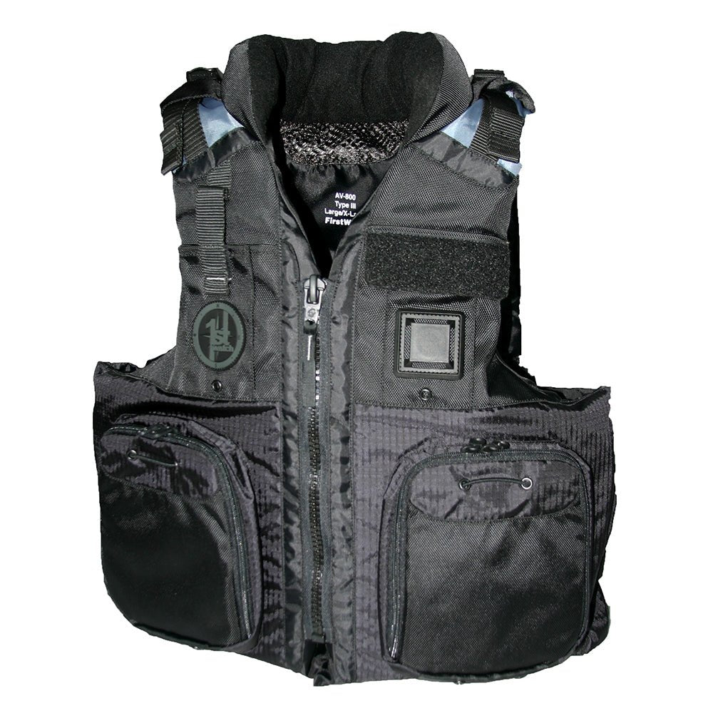 First Watch AV - 800 Four Pocket Flotation Vest - Black - XXL to 3XL - Get Tight Gear