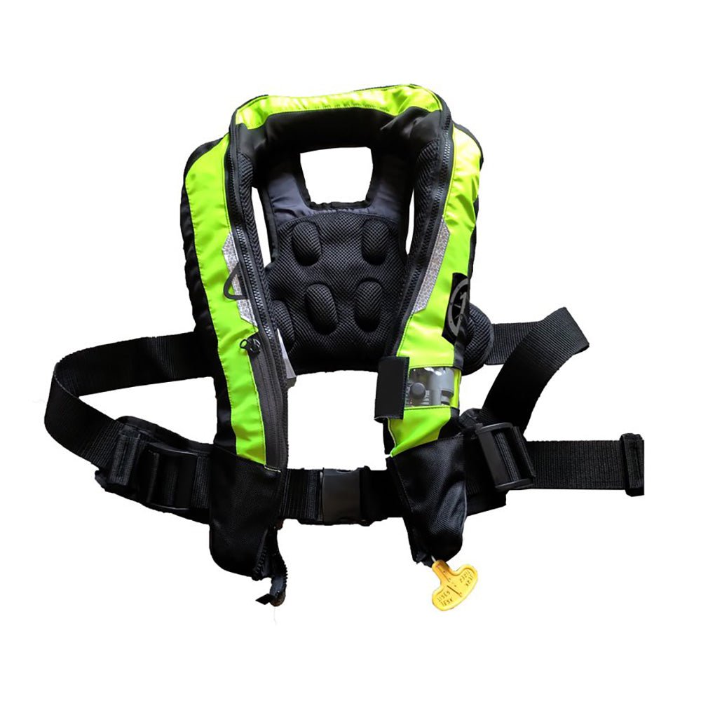 First Watch FW - 40PRO Ergo Auto Inflatable PFD - Hi - Vis Yellow - Get Tight Gear