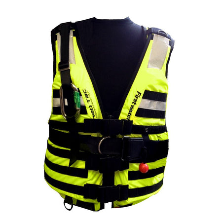 First Watch HBV - 100 High Buoyancy Rescue Vest - Hi - Vis Yellow - XL to 3XL - Get Tight Gear