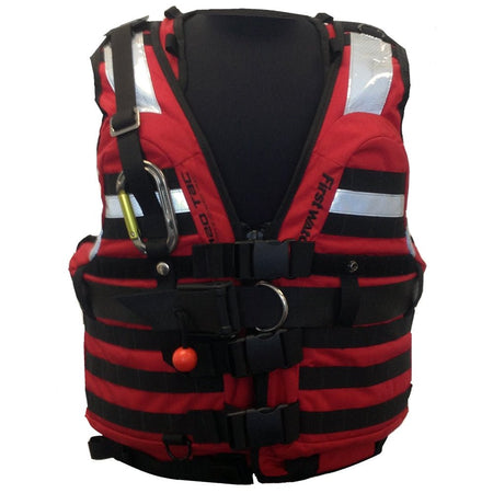 First Watch HBV - 100 High Buoyancy Rescue Vest - Red - Medium to XL - Get Tight Gear