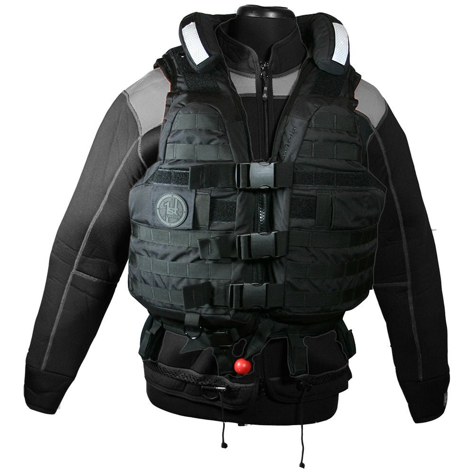 First Watch HBV - 100 High Buoyancy Tactical Vest - Black - Medium to XL - Get Tight Gear