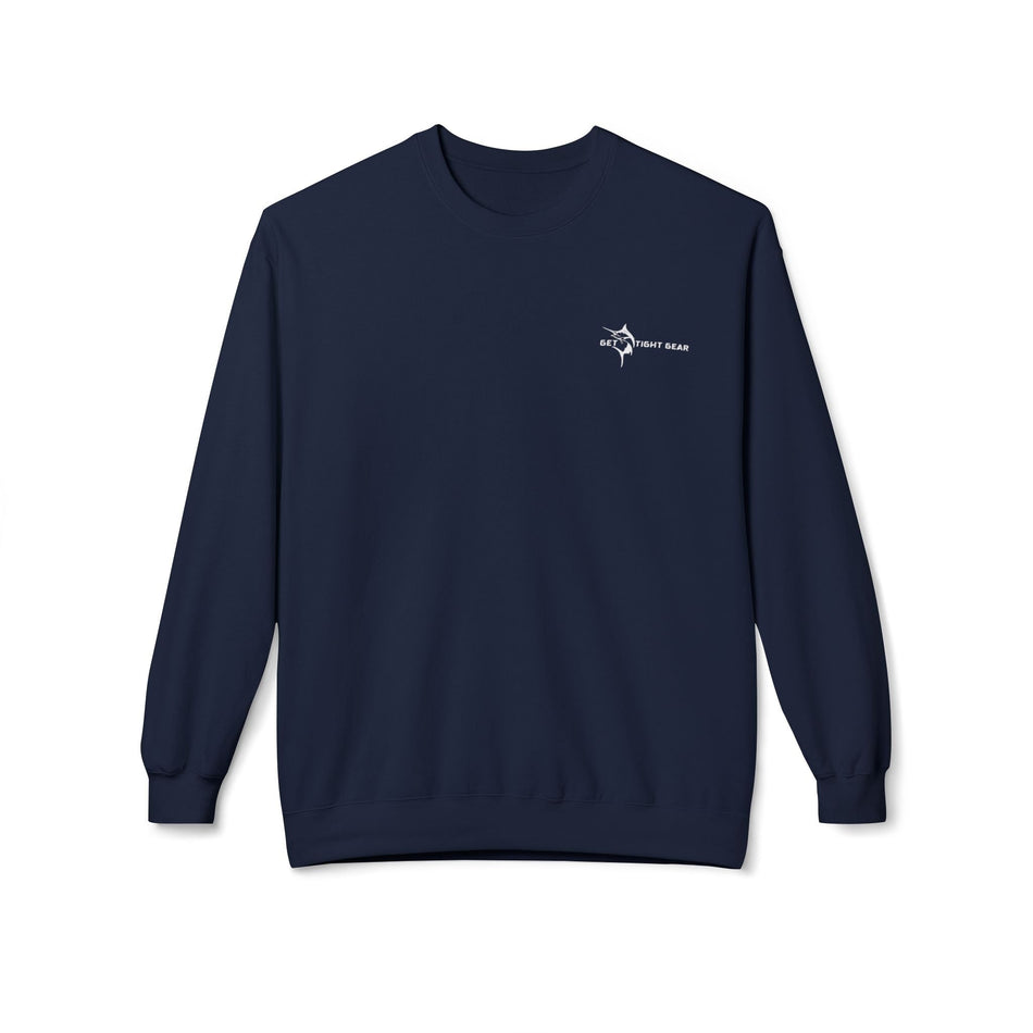 Fishing Enthusiast Crewneck Sweatshirt - 'Born to Fish, Forced to Work' - Get Tight Gear