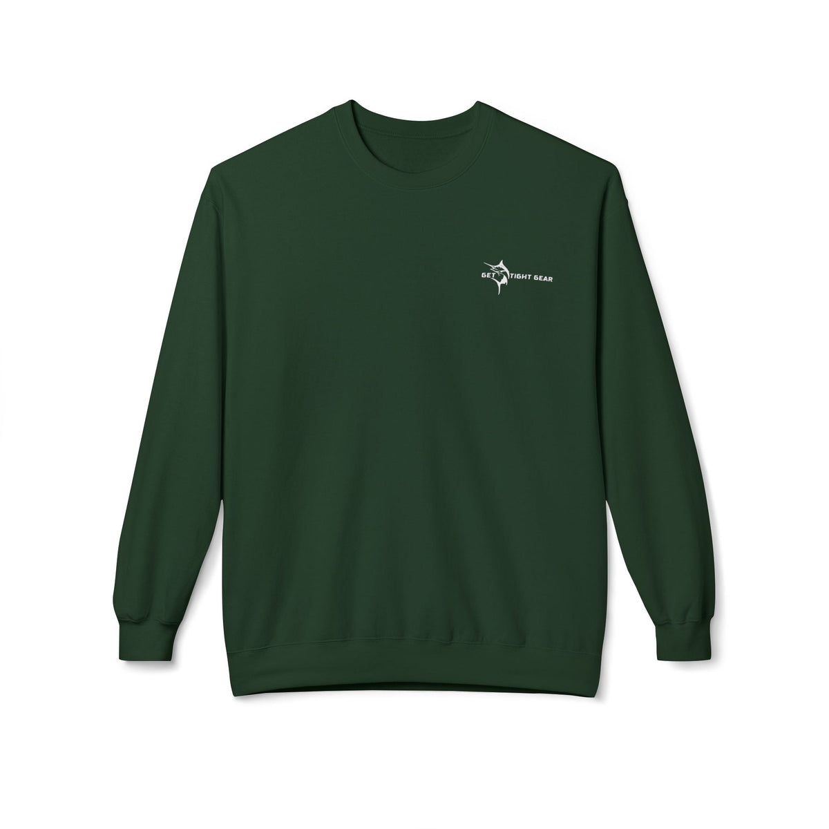 Fishing Enthusiast Crewneck Sweatshirt - 'Born to Fish, Forced to Work' - Get Tight Gear