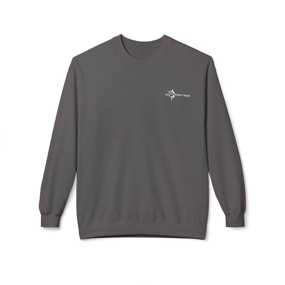 Fishing Enthusiast Crewneck Sweatshirt - 'Born to Fish, Forced to Work' - Get Tight Gear
