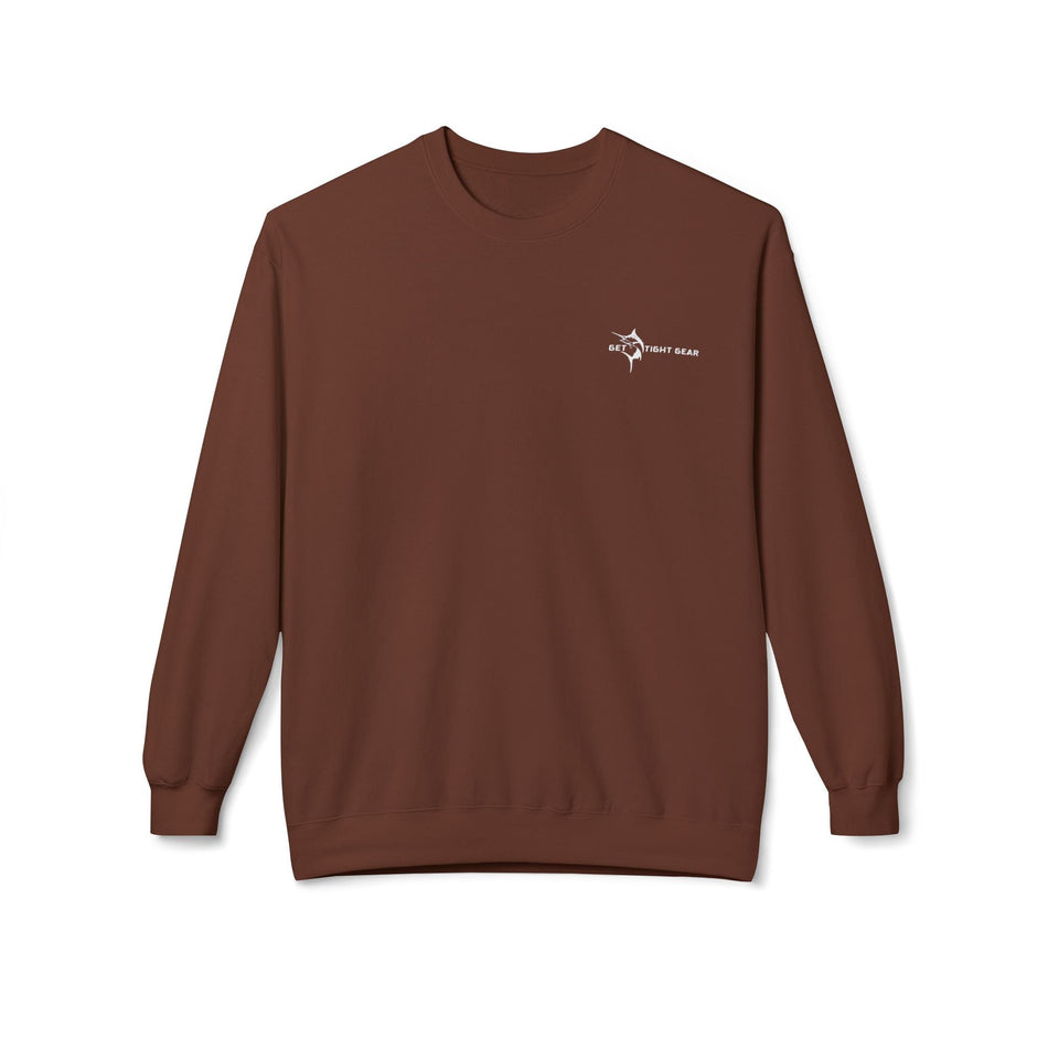 Fishing Enthusiast Crewneck Sweatshirt - 'Born to Fish, Forced to Work' - Get Tight Gear