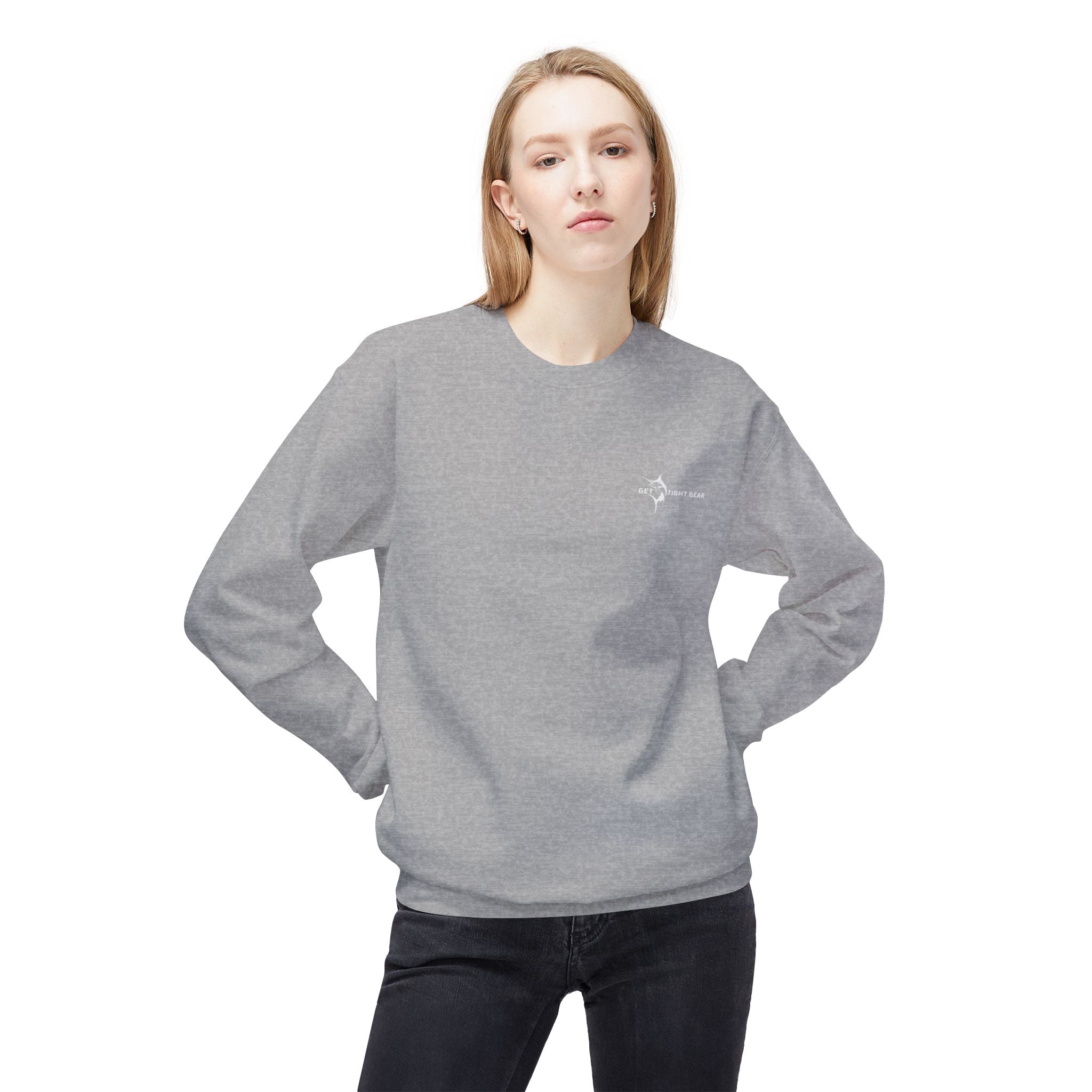 Fishing Enthusiast Crewneck Sweatshirt - 'Born to Fish, Forced to Work' - Get Tight Gear